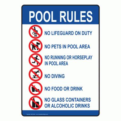Aqua Safety Signs